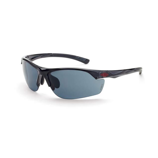 Crossfire AR3 Premium Safety Eyewear - Crystal Black Frame - Super Dark Smoke Lens