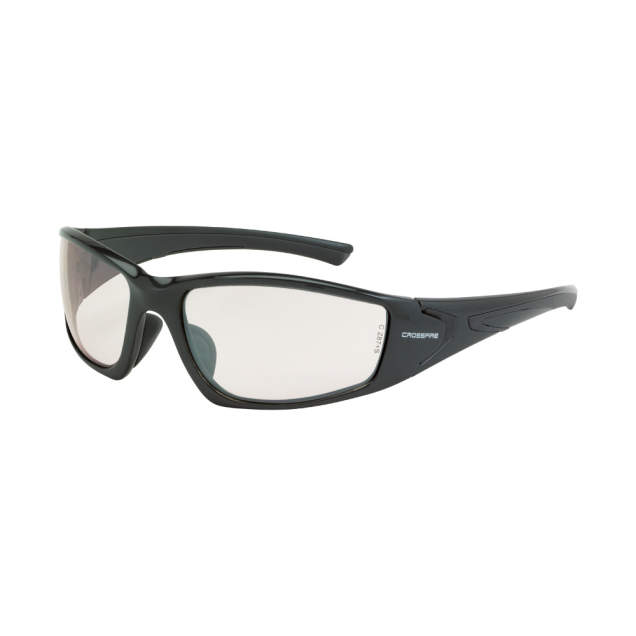 Crossfire RPG Premium Safety Eyewear - Shiny Pearl Gray Frame - Indoor/Outdoor Lens