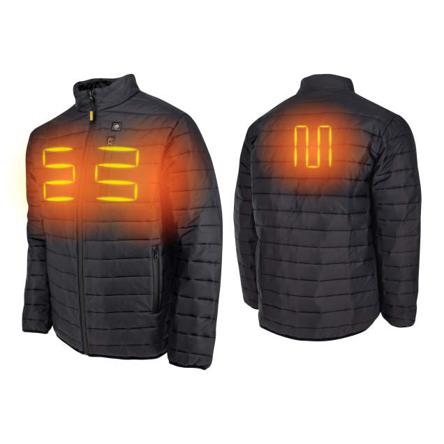 DEWALT DCHJ093 Men's Heated Puffer Jacket Kit - Black - Size L
