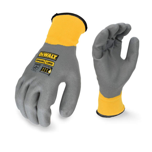 DEWALT DPG35 Full Dip Water Resistant Breathable Work Glove - Size XL