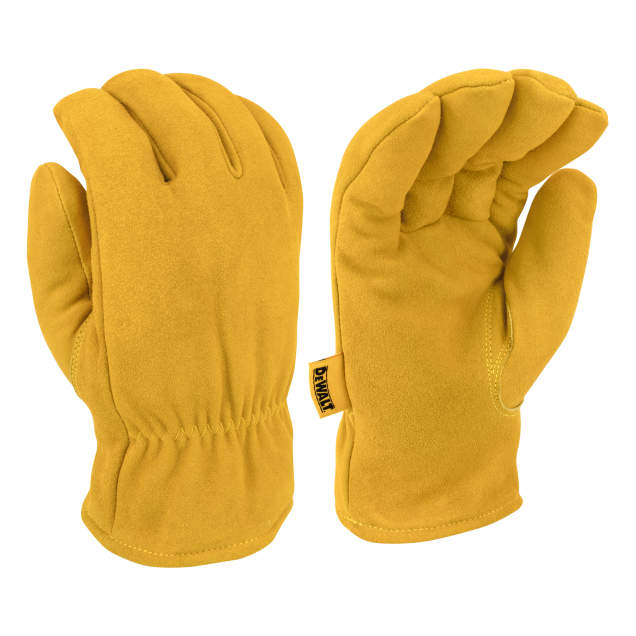 DEWALT DPG48 Gold Suede Deerskin Sherpa Lined Leather Driver - Size XL