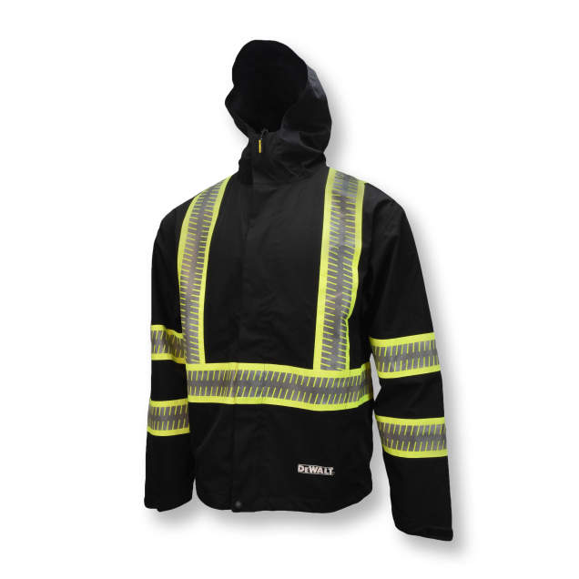 DEWALT DRW11 Waterproof Lightweight Packable Wind and Rain Jacket - Size S
