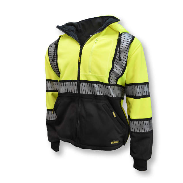 DEWALT DSJ32-3 Deluxe Zip Front Class 3 Hoodie - Size M
