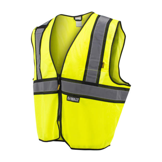 DEWALT DSV221 Class 2 Contrasting Trim Economy Mesh Vest - Green - Size M