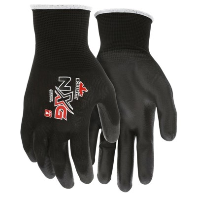 MCR Safety MCR SAFETY NXG BLACK POLYESTER BLACK PU 13 GAUG