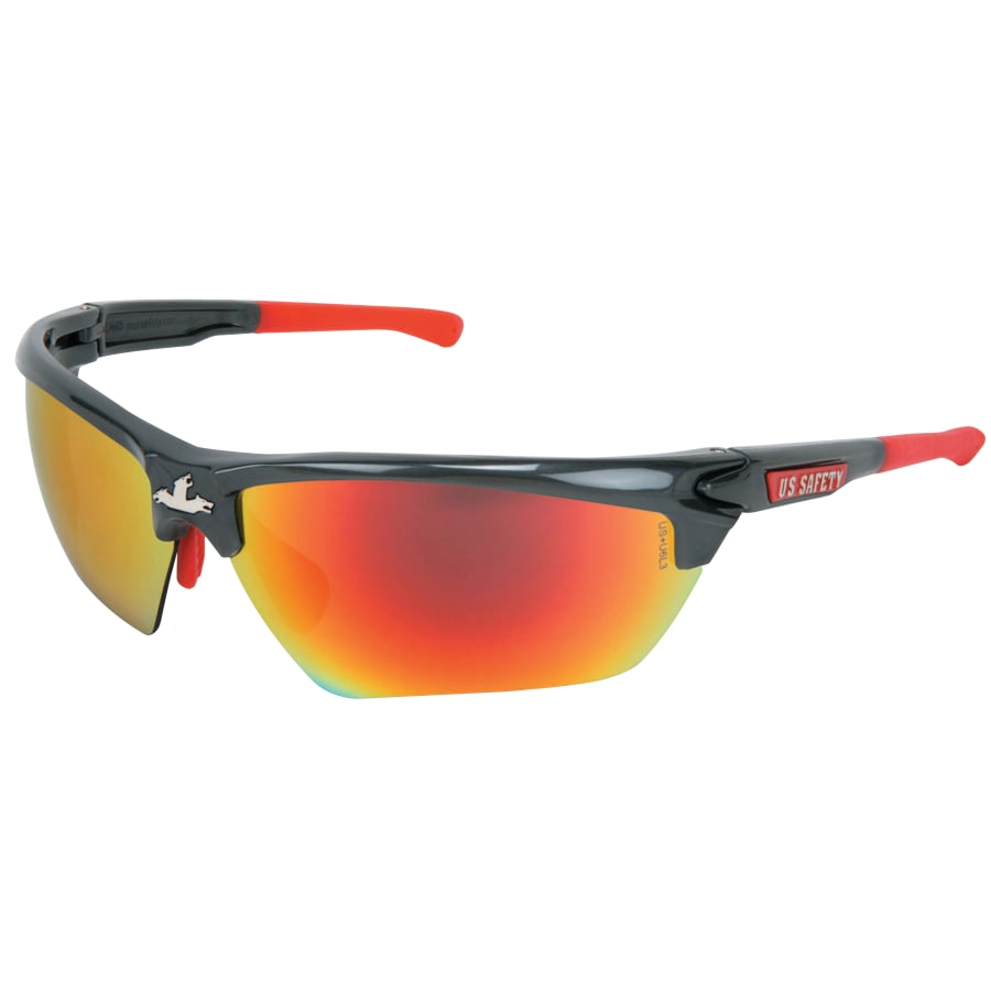MCR Safety DOMINATOR DM3 GUN METAL FIRE MIRROR