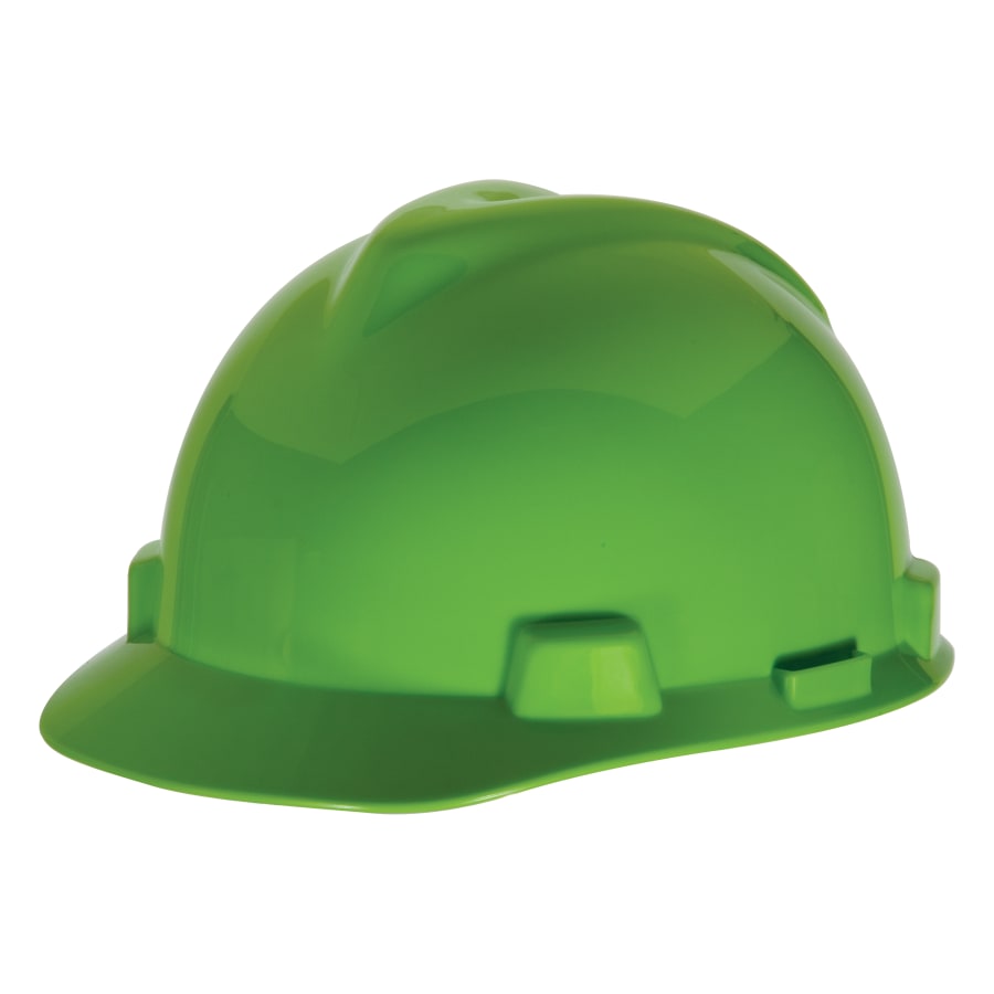 MSA V-GARD VENTED LIME GREENHD CAP 4 PT SUSP.