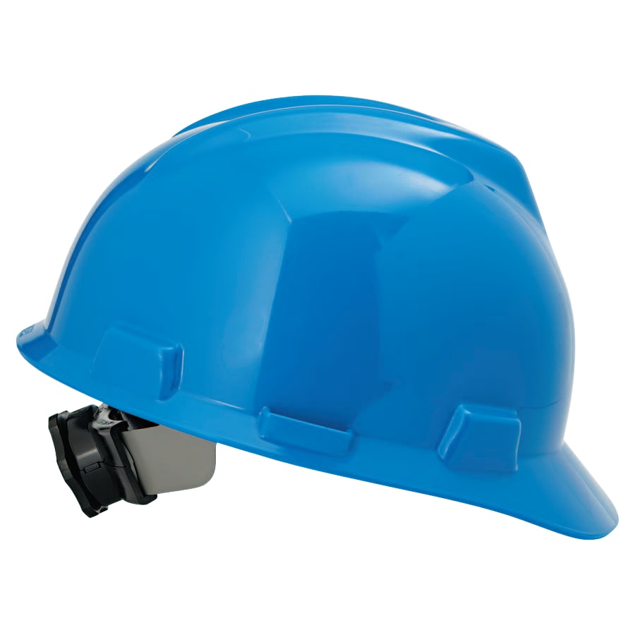MSA BLUE V-GARD SLOTTED HARDCAP W/FAS-TRAC111 SUSPEN
