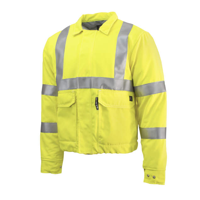 Neese VM7JBL3 High Visibility FR Jacket with FR InsulAir® Quilted Lining - Fluorescent Yellow - Size 4X