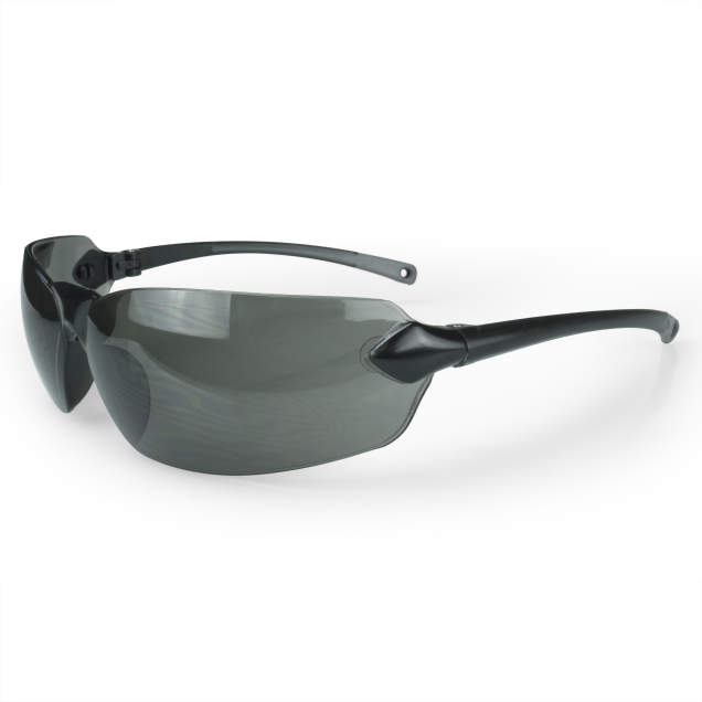 Radians Balsamo™ Safety Eyewear - Black Frame - Smoke Lens