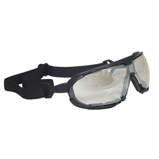 Radians Dagger™ Foam Lined Safety Goggle - Black Frame - Indoor/Outdoor Anti-Fog Lens