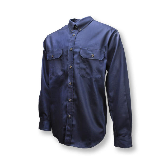 Radians FRS-003 VolCore® Long Sleeve Cotton Button Down FR Shirt - NV - Size S