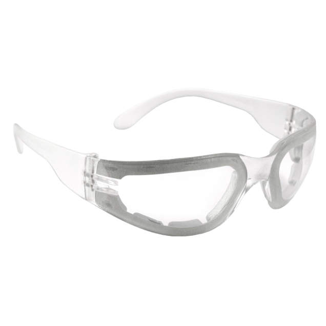 Radians Mirage™ Foam Safety Eyewear - Clear Frame - Clear Anti-Fog Lens