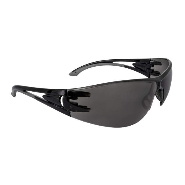 Radians Optima™ Safety Eyewear - Black Frame - Smoke Lens