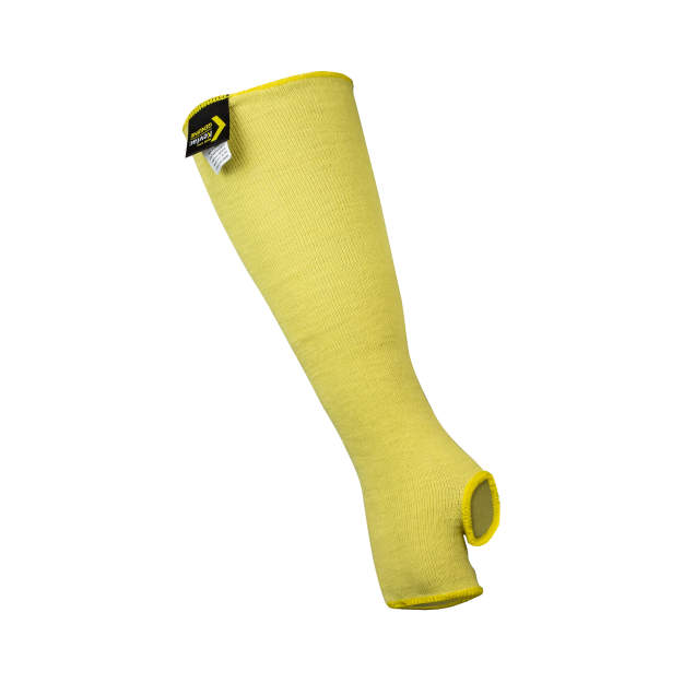 Radians RAD51K 1-Ply Kevlar® A2 Cut Protection Sleeve 14"" Length with Thumb Slot