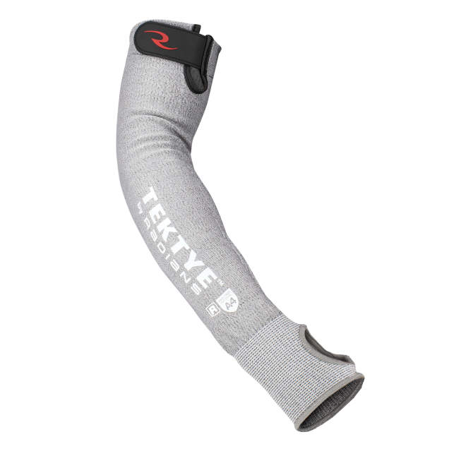 Radians RADT74 13g TEKTYE® A4 Cut Protection Sleeve - 18"" Length with Thumb Slot
