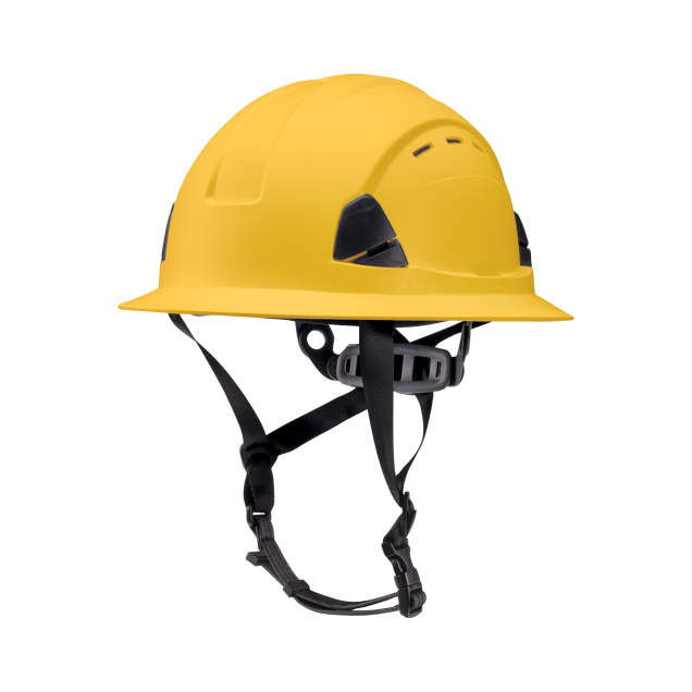 Radians RHF2V Dareware X™ Type II Class C Vented Full Brim Safety Helmet - Yellow