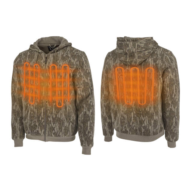 Radians RHG-H300 Men's Heated Hoodie Kit with Battery - Mossy Oak Camo - Size L
