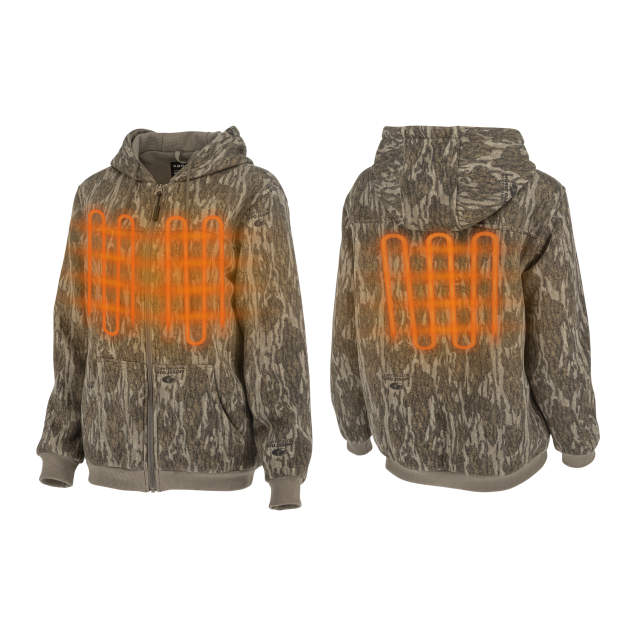 Radians RHG-H301 Women's Heated Hoodie Kit with Battery - Mossy Oak Camo - Size M
