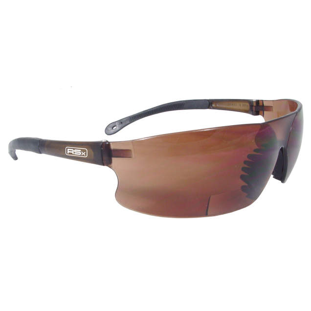 Radians Rad-Sequel RSx™ Magnifier Safety Eyewear - Coffee Frame - Coffee Lens - 1.5 Diopter