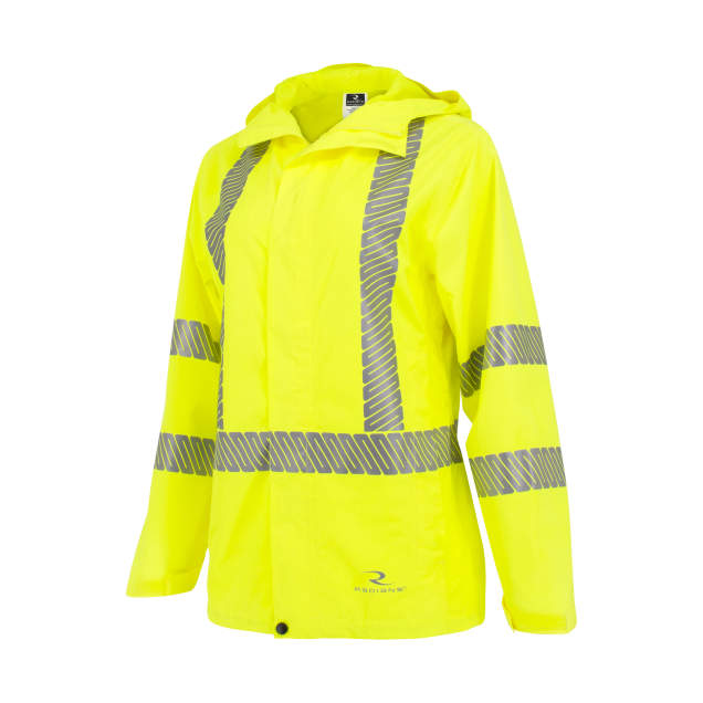 Radians RW12L Ladies Lightweight Rain Jacket - Green - 2X