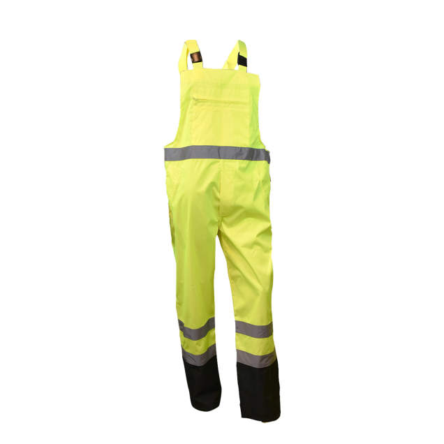 Radians RW30-ES1Y General Purpose Rain Bib Pants - Hi-Vis Green - Size M