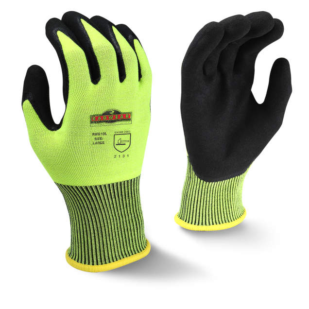 Radians RWG10 Radwear® Silver Series™ High Visibility Knit Dip Glove - Size M
