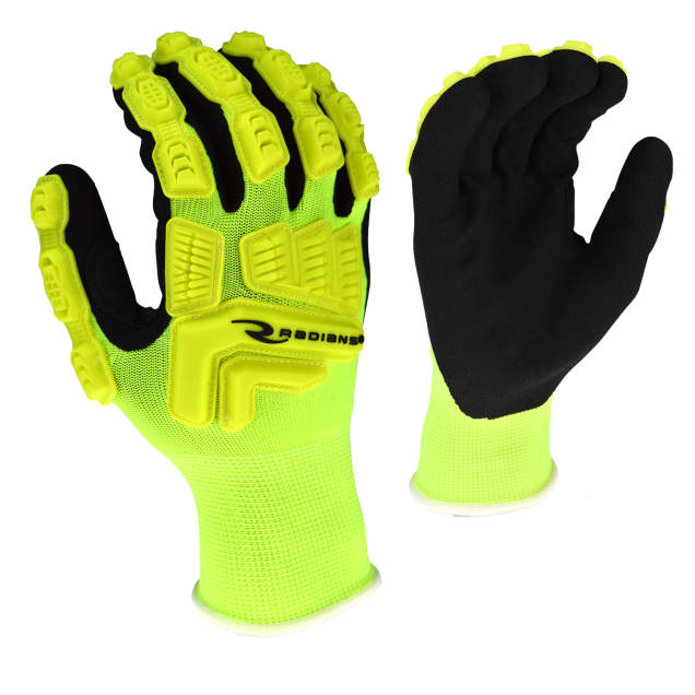 Radians RWG21 High Visibility Work Glove with TPR - Size L
