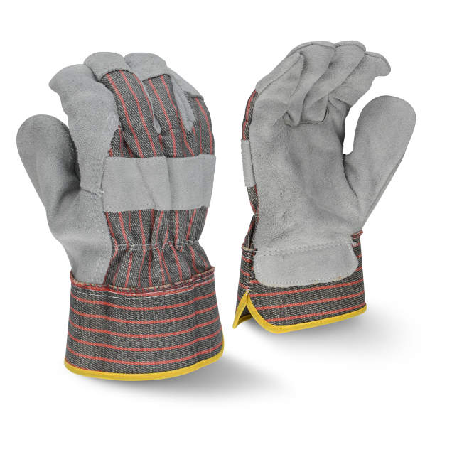 Radians RWG3103 Economy Shoulder Gray Split Cowhide Leather Glove - Size L