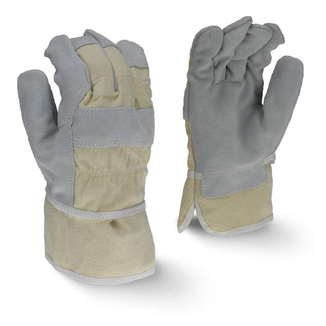 Radians RWG3200W Regular Shoulder Gray Split Cowhide Leather Glove - Size 2X