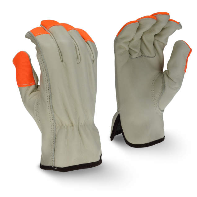 Radians RWG4220H High Visibility Standard Grain Cowhide Leather Driver - Size S