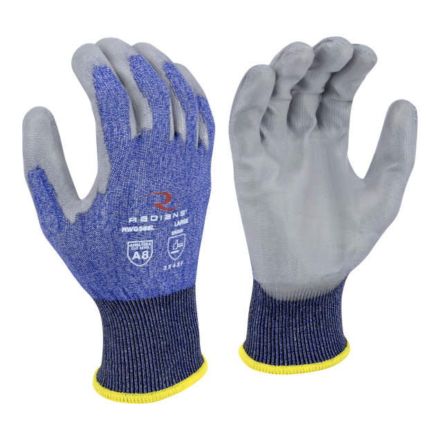 Radians RWG588 Cut Protection Level A8 PU Coated Glove - Size XS