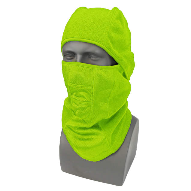 Radians Nordic Blaze® RWL25 Hinged Fleece Balaclava - High Visibility Green