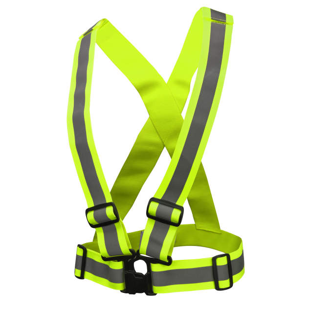 Radians SA0201X High Visibility Breakaway X-Back Safety Harness -Green - Universal
