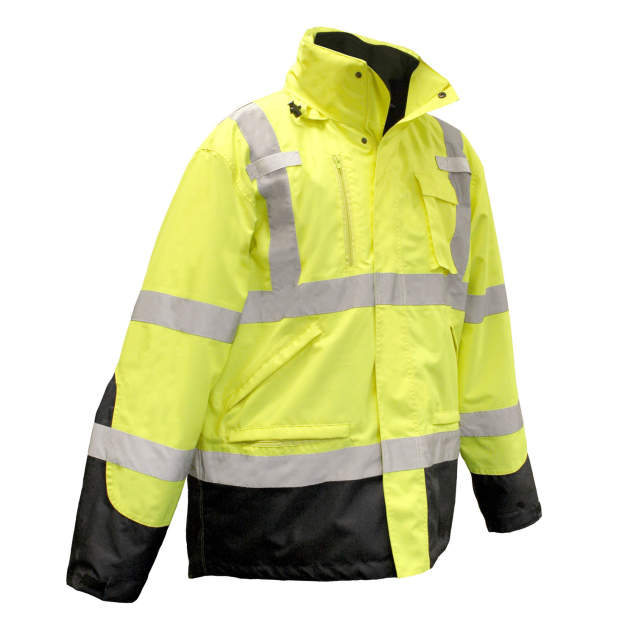 Radians SJ410B Three-in-One Weatherproof Parka - Green - Size 3X
