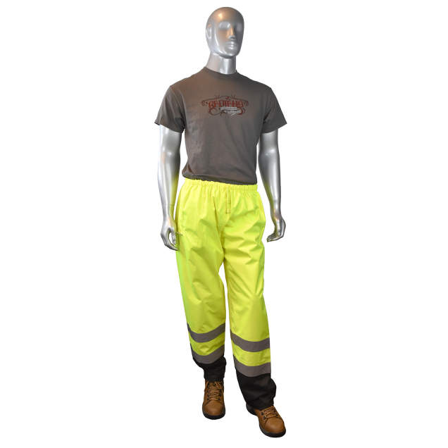 Radians SP41 Class E Sealed Waterproof Safety Pants - Hi-Vis Green - Size M-L