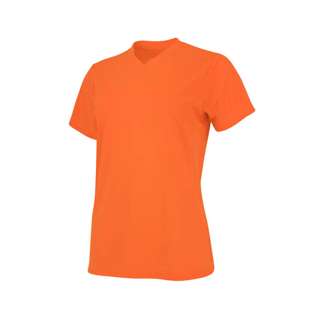 Radians ST11W Women's Non Rated Hi-Vis Short Sleeve Shirt with Max-Dri™ - Orange - Size M