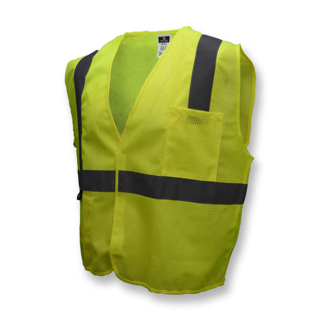 Radians SV2 Economy Type R Class 2 Mesh Safety Vest - Green - Size L