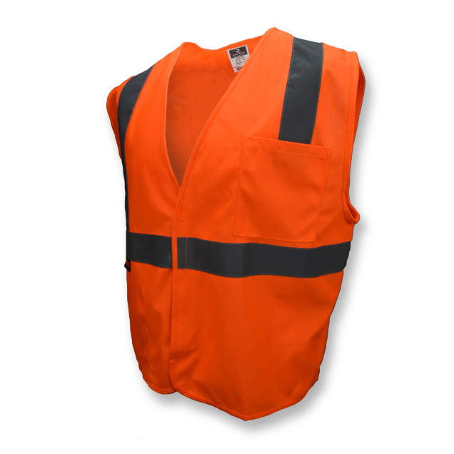 Radians SV2 Economy Type R Class 2 Solid Safety Vest - Orange - Size 4X
