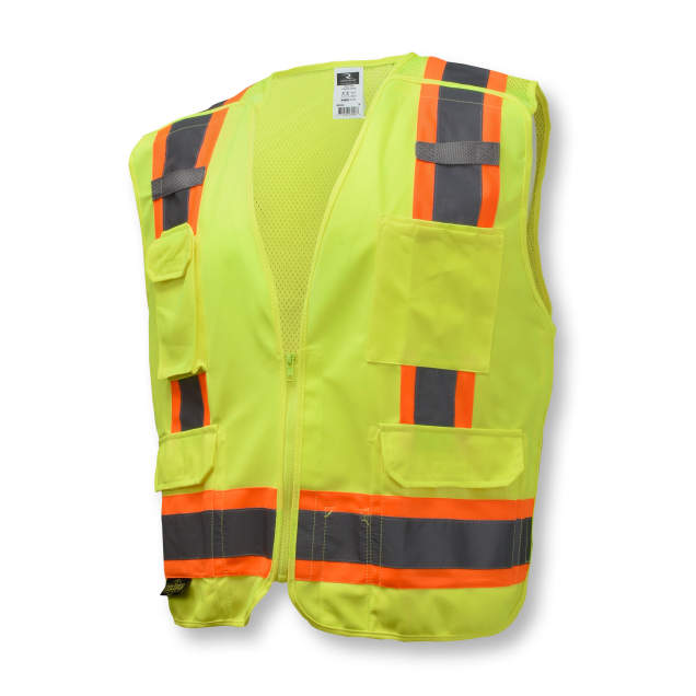 Radians SV46 Surveyor Type R Class 2 Breakaway Two Tone Safety Vest - Green - Size L