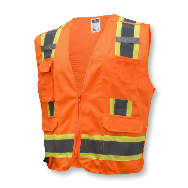 Radians SV46 Surveyor Type R Class 2 Breakaway Two Tone Safety Vest - Orange - Size L