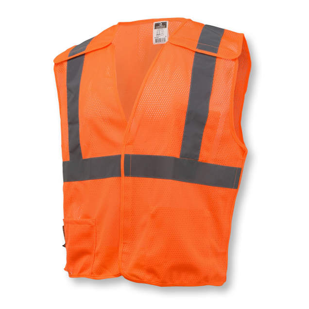Radians SV4 Economy Type R Class 2 Breakaway Mesh Safety Vest - Orange - Size S