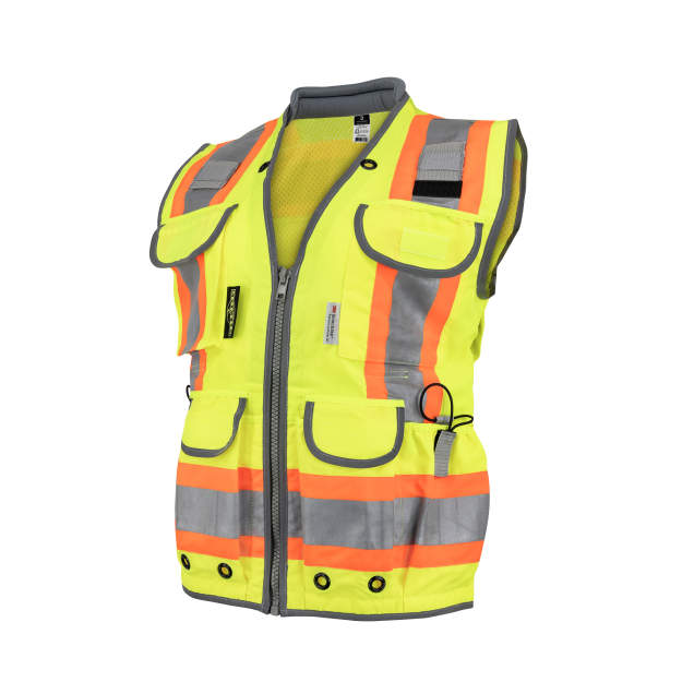 Radians SV55W Class 2 Women’s Heavy Duty Engineer Vest - Green - Size 3X