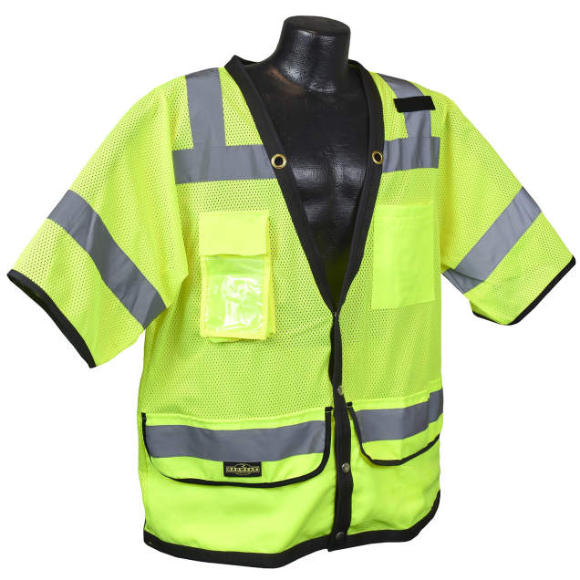 Radians SV59-3 Type R Class 3 Heavy Duty Mesh Surveyor Vest - Green - Size 4X