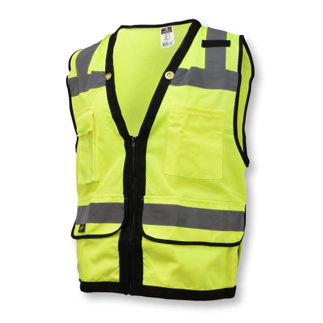 Radians SV59Z Type R Class 2 Heavy Duty Mesh/Solid Surveyor Safety Vest - Green - Size 4X
