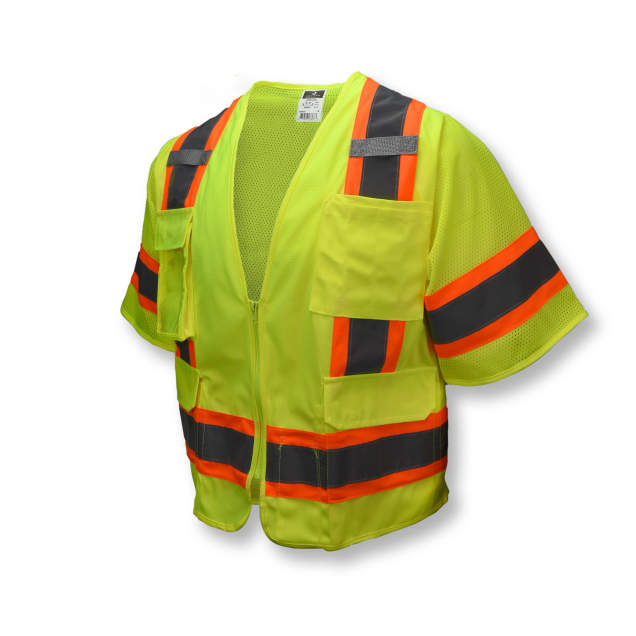Radians SV63 Two Tone Surveyor Type R Class 3 Two Tone Safety Vest - Green - Size 2X