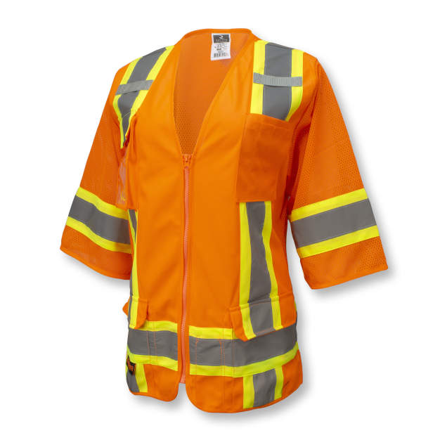 Radians SV63W Two Tone Surveyor Type R Class 3 Women's Safety Vest - Orange - Size S