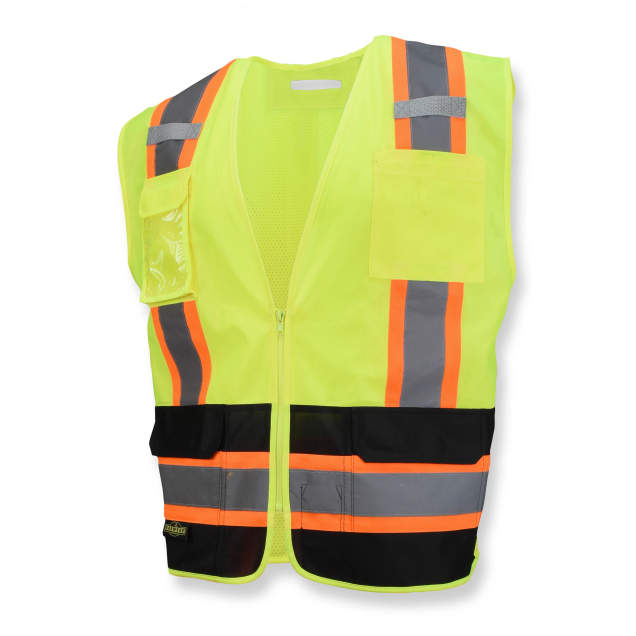 Radians SV6B Two Tone Surveyor Type R Class 2 Solid Front Mesh Back Safety Vest - Size XL