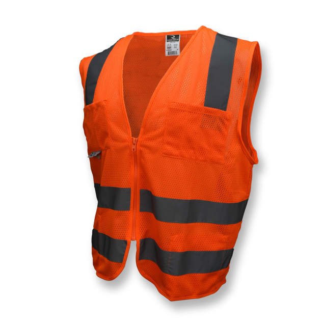 Radians SV8 Standard Type R Class 2 Mesh Safety Vest - Orange - Size 2X