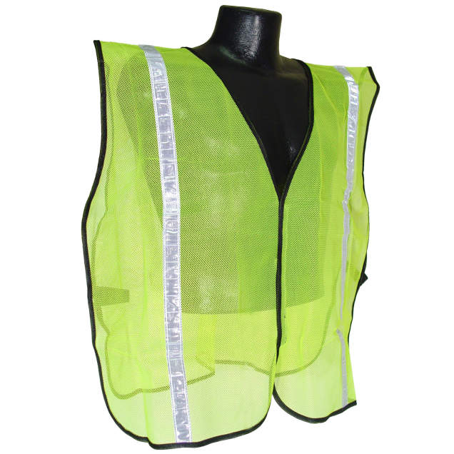 Radians Non Rated Mesh Safety Vest with 1"" Tape - Green - Size 2X-5X